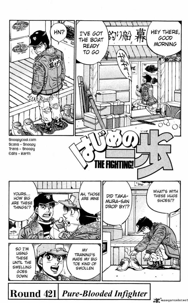 Hajime no Ippo: Fighting Spirit, Chapter 421 image 01